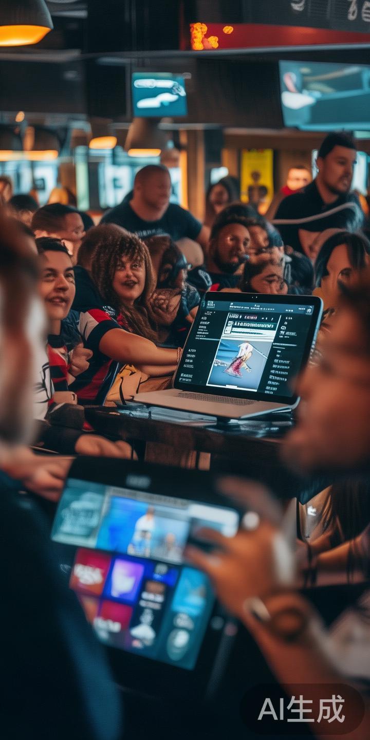 现代体育迷不仅关注比赛本身，也热衷于与其他粉丝互动